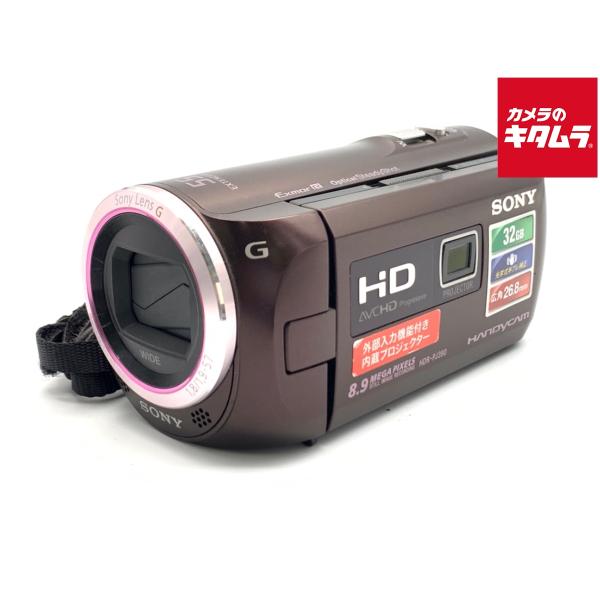 中古】 【並品】 ソニー HDR-PJ390 ボルドーブラウン : カメラの
