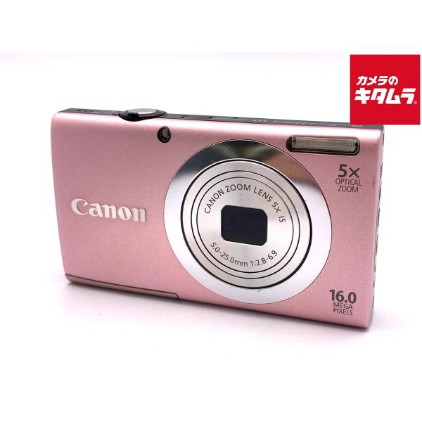 中古】 【良品】 キヤノン PowerShot A2400IS ピンク : カメラの