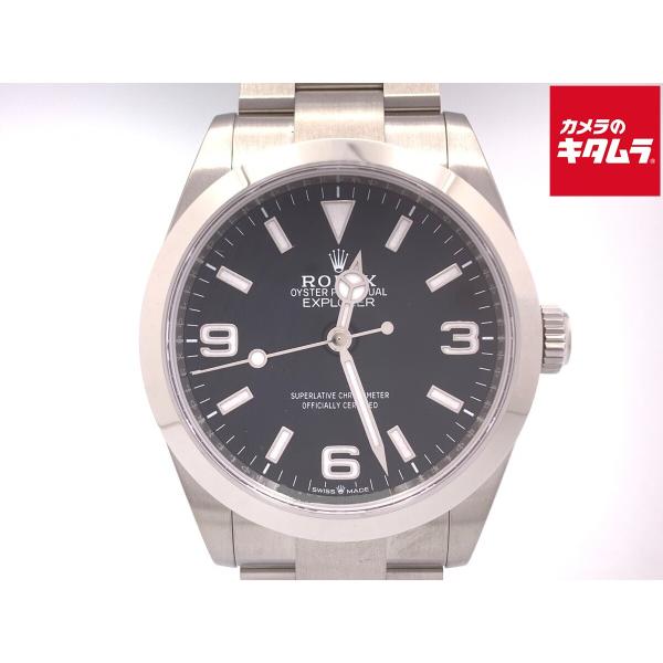 中古】 【新品同様】 ロレックス(ROLEX) エクスプローラーI ブラック