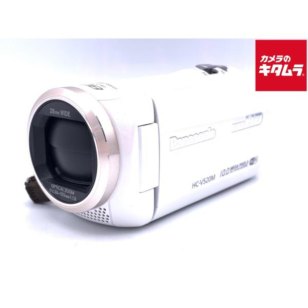 中古】 【難あり品】 パナソニック HC-V520M-W ホワイト : カメラの