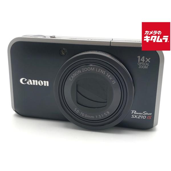 美品　Canon キャノン　デジカメ　デジタルカメラ　SX210 IS 黒 中古】 【並品】 キヤノン PowerShot SX210 IS ブラック : カメラの