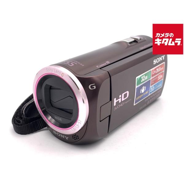 【美品】SONY HDR-CX390 ハンディカム ボルドーブラウン 中古】 【難あり品】 ソニー HDR-CX390 ボルドーブラウン : カメラの