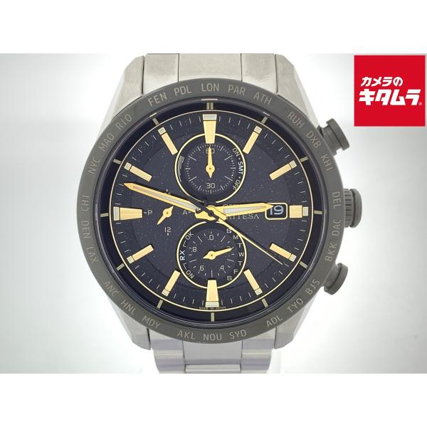 中古】 【良品】 シチズン アテッサ アクトライン ブラック AT8184-57E