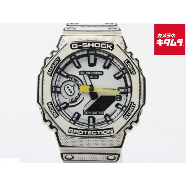 【中古】 【良品】 カシオ G-SHOCK ホワイト GA-2100MNG-7AJR 樹脂/カーボン マンガシリーズ