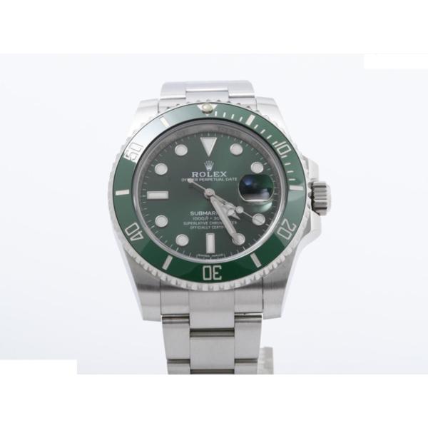 【中古】 【美品】 ロレックス(ROLEX) サブマリーナーデイト グリーン 116610LV ステ...