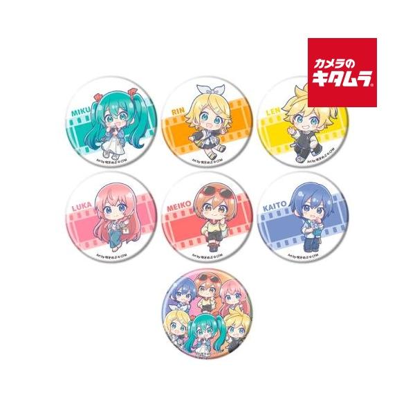 ネコポス】 初音ミク×カメラのキタムラ オリジナル缶バッジ ミニキャラ