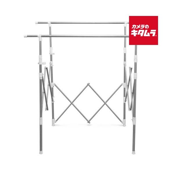 他サイト： アイリスオーヤマ 伸縮スリム収納物干し SSSM-140 《納期約２週間》の商品画像