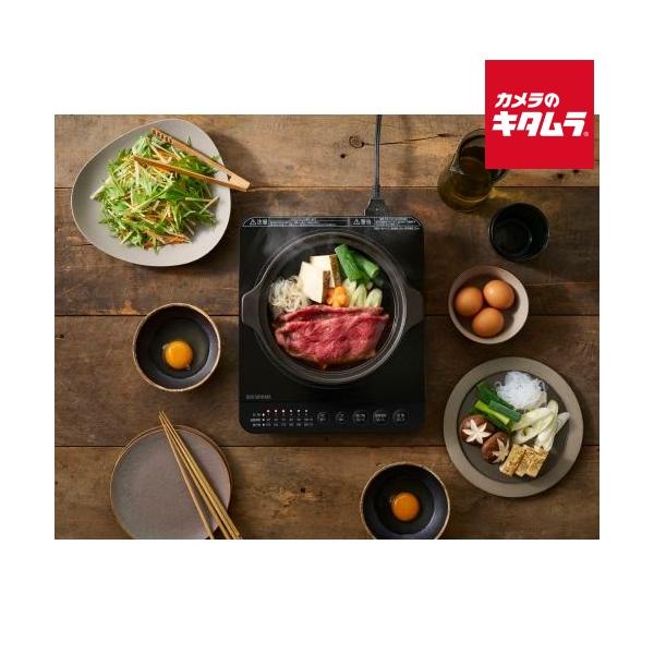 [Release date: February 13, 2024][送料無料][`irisohyama`アイリスオーヤマIHコンロ1400WIHK-T391-B]