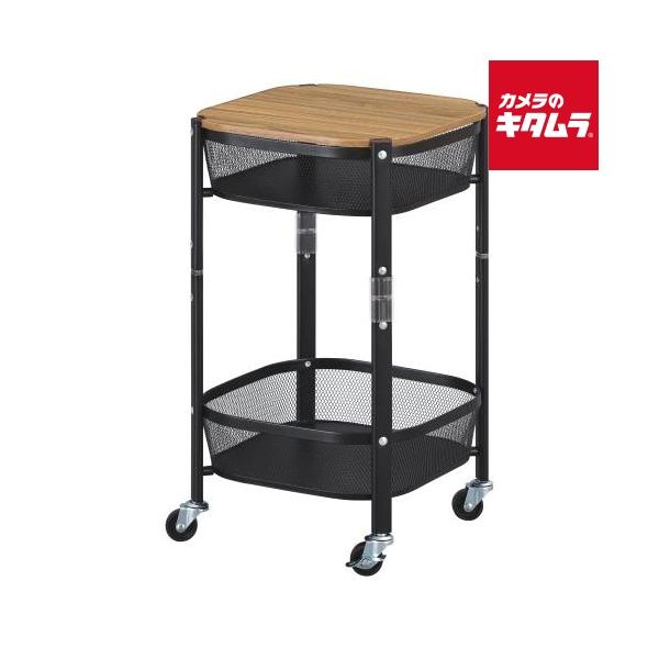 [Release date: March 28, 2024][送料無料][IRISOHYAMA`組立式`キャスター`アイリスオーヤマMUW-S2Bマルチワゴン角型2段ブラック`]