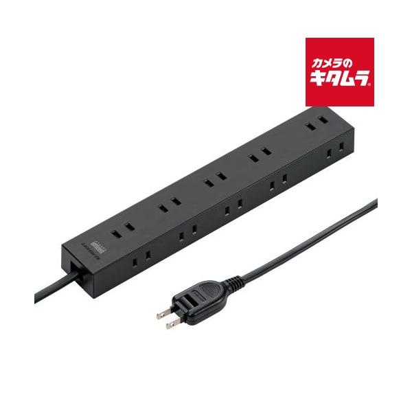 他サイト： サンワサプライ TAP-2210-1BK 電源タップ 2P 10個口 強力ネオジムマグネット シャッター付の商品画像