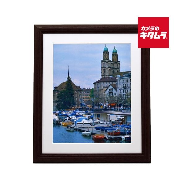 他サイト： フジカラー IM-30 木製額 W4切 ブラウン 《納期約１−２週間》の商品画像