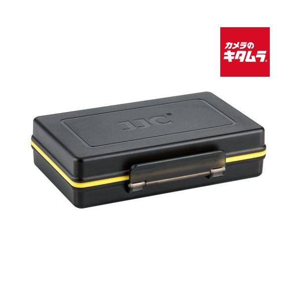 JJC JJC マルチファンクションバッテリーケース SDカード6枚/バッテリー2本収納可能   JJC-BC-3SD6
