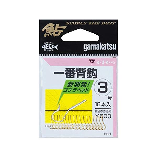 がまかつ(Gamakatsu) シングルフック 一番背鈎 1号 18本 金 66574