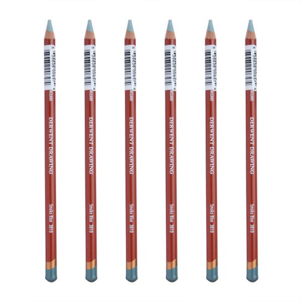 Derwent ダーウェント 色鉛筆 ドローイングペンシル スモークブルー 3810 ケース6本 0700677