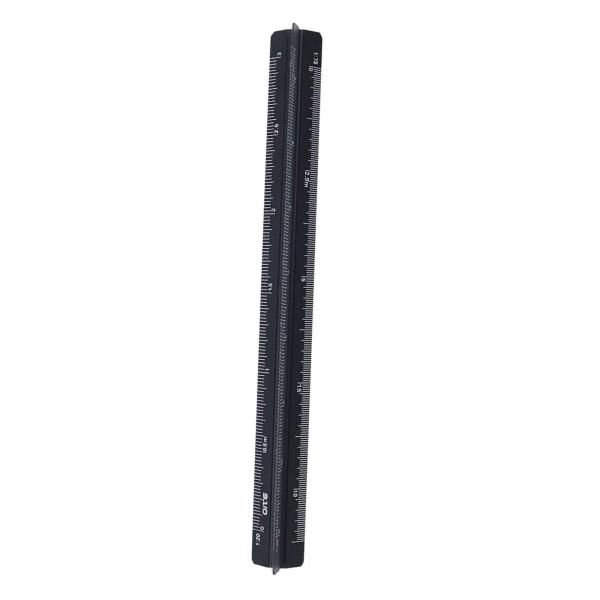 BRIIKPP 三角スケール アルミ合金 縮尺定規 定規 15cm 小規模 収納ケース付き 建築 建築図面用 製図用品 縮尺目盛 スケール