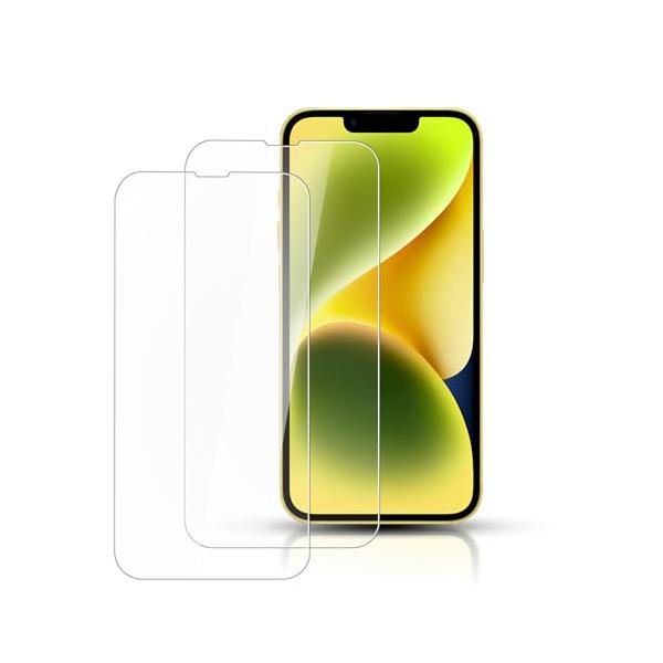 【2枚セット】i Phone 14 Plus ガラスフィルム ケースに干渉しない 硬度9H 耐衝