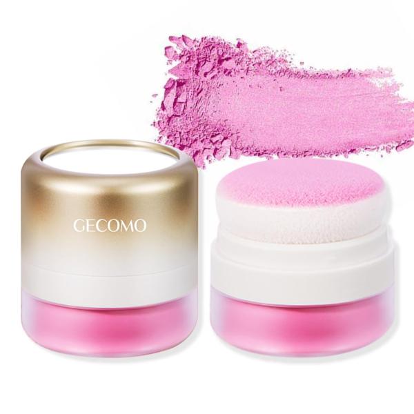 GECOMO Blush Powder ソフトマッシュルームブラシチーク ポンポンミネラルチーク