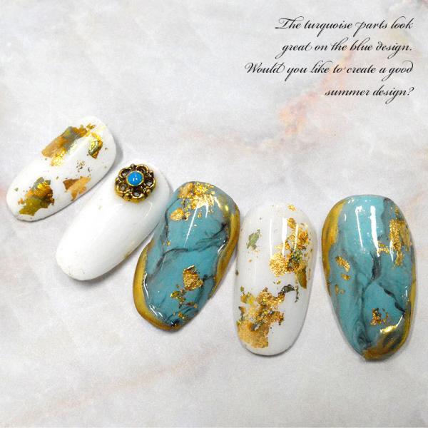 ネイルパーツ 6種類　6カラー ネイルパーツ アートチェーン 6種セット メタルチェーン