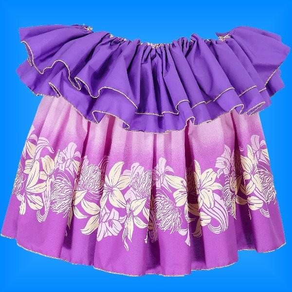 タヒチアン スカート 45cm丈 パープル 1857 : emika - 通販 - Yahoo