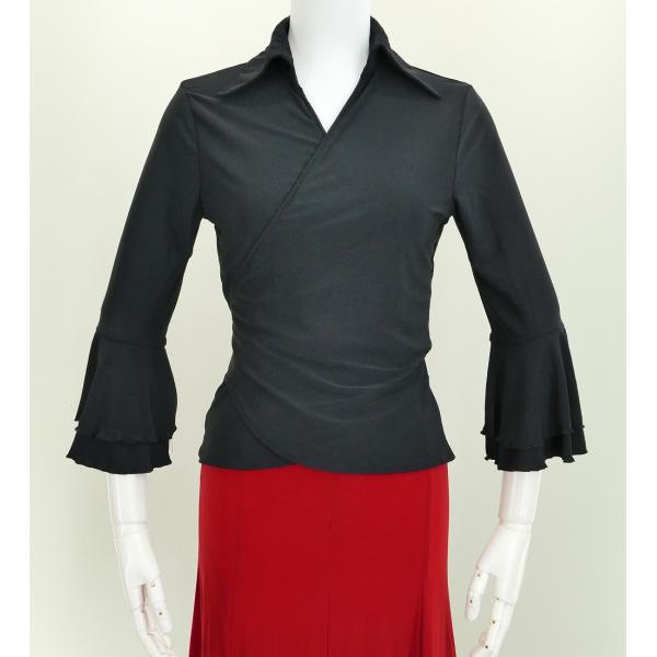 フラメンコ ブラウス カシュクール 黒 3_000000003375.jpg?1716362654