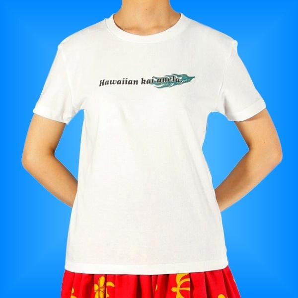 フラダンス Tシャツ L ホヌ ホワイト 678lw
