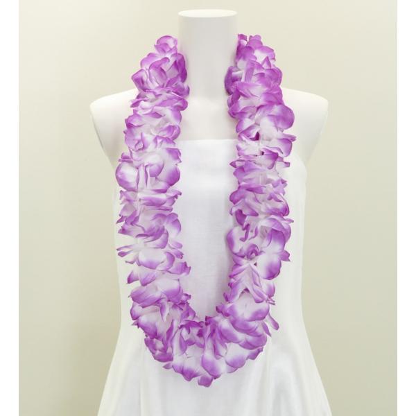 柔らかめの花びらのみを使用したレイはムームーやパウスカート等どんなフラダンス衣装ともコーディネートでき簡易のホイケ等にも使用出来ます。（小物・アクセサリー・グッズ等 2個以上のご注文の場合、梱包はまとめさせていただきます。） ※手作りの為、...