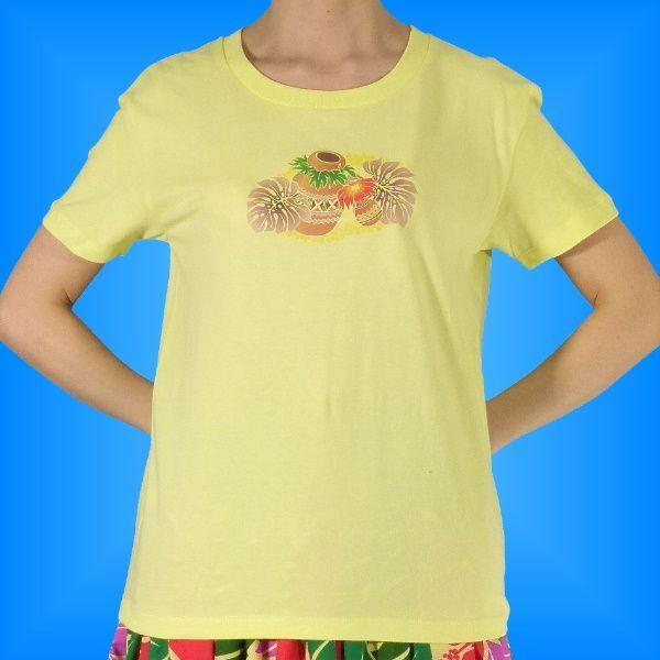 ウリウリ　イエロー　フラダンス フラダンスTシャツ [XL] イプ・ウリウリ イエロー 983xly : emika