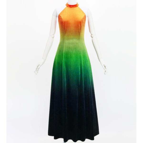 フラドレス [S・M・Lサイズ] ベロア アメリカンスリーブ ロング