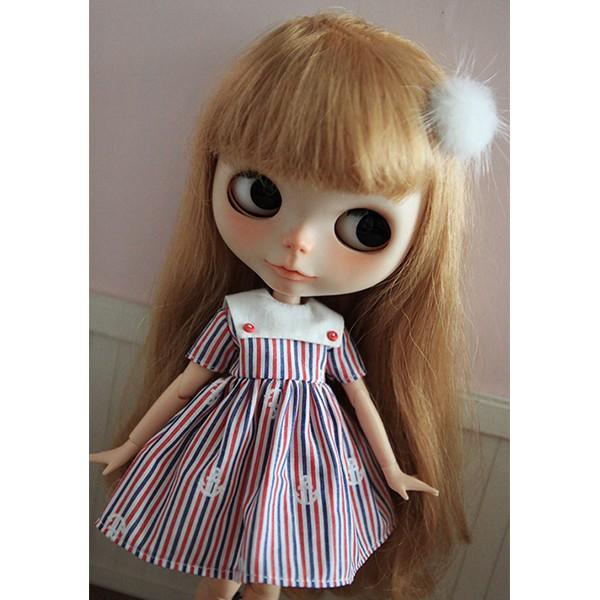 マリンストライプワンピース M353 1 6ネオブライスサイズアウトフィット アゾン ダル Momoko M353 Emilie 通販 Yahoo ショッピング