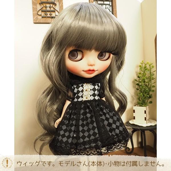 ブライス（Blythe） ネオブライス ウィッグ ゆるふわスパイラル グレイ