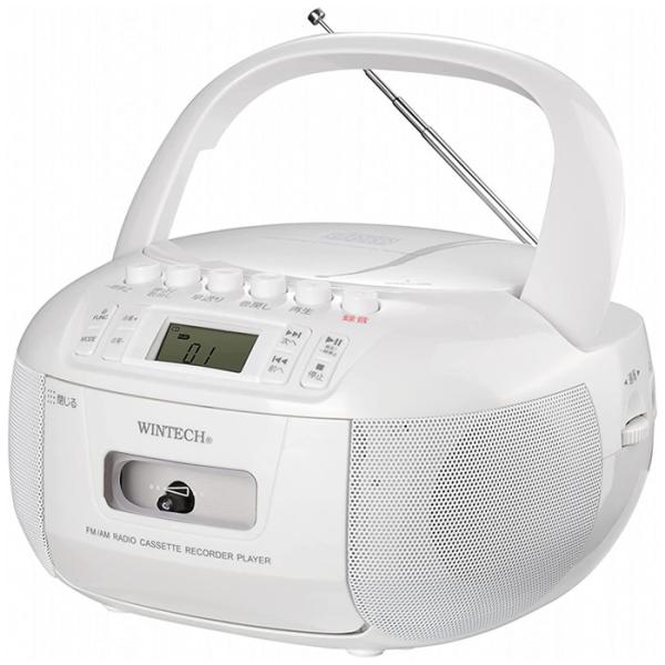 WINTECH（ウィンテック） WINTECH CDラジカセ CDR-YS1 ホワイト【80