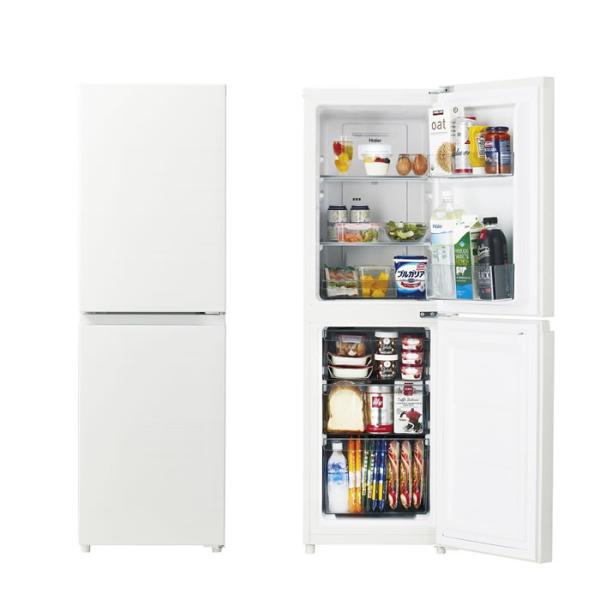 I121\" Haier 2ドア 148L 冷蔵庫 JR-SY15AR-H 黒 Haier（ハイアール） 2ドア冷凍冷蔵庫 freemee｜JR-SY15AR(H