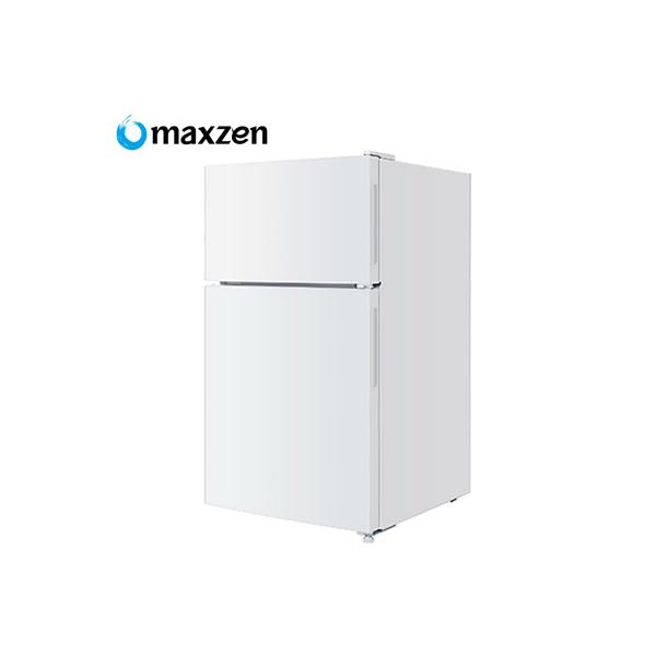 他サイト： マクスゼン 2ドア 冷凍 冷蔵庫 右開き 87L JR087ML01WH ホワイト【200サイズ】の商品画像