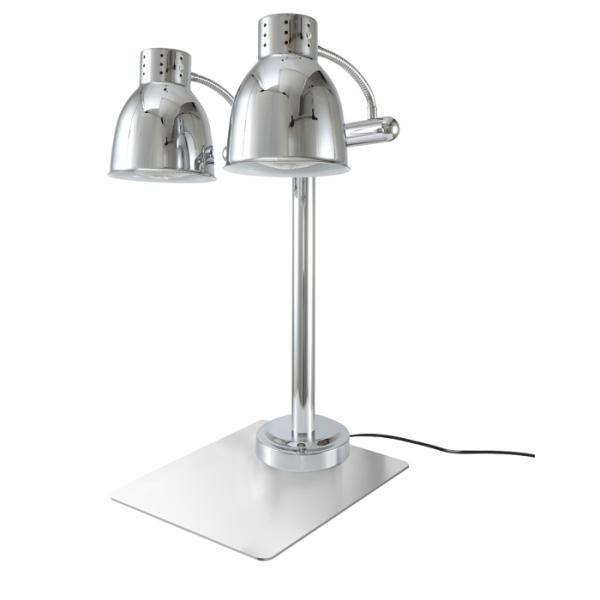 MotoM モトム ヒートランプスタンド 2灯 MST048M-2 クローム オリンピア照明 保温 厨房 ビュッフェ パーティー ケータリング オリンピア照明 MotoM モトム ヒートランプスタンド 2灯 MST048M-2