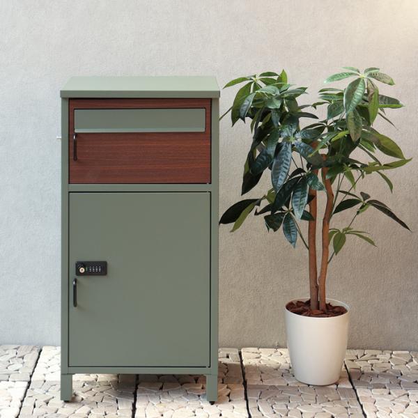 宅配ボックス付ポスト Bartolo バルトロ PBX-032 エバーグリーン