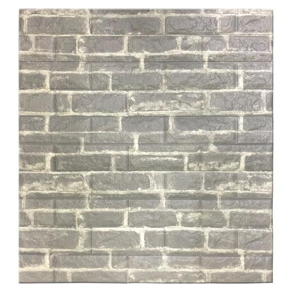 アウトレット Wagic 30枚組 クッションブリック クッションレンガシート ビンテージ風bd17 グレー