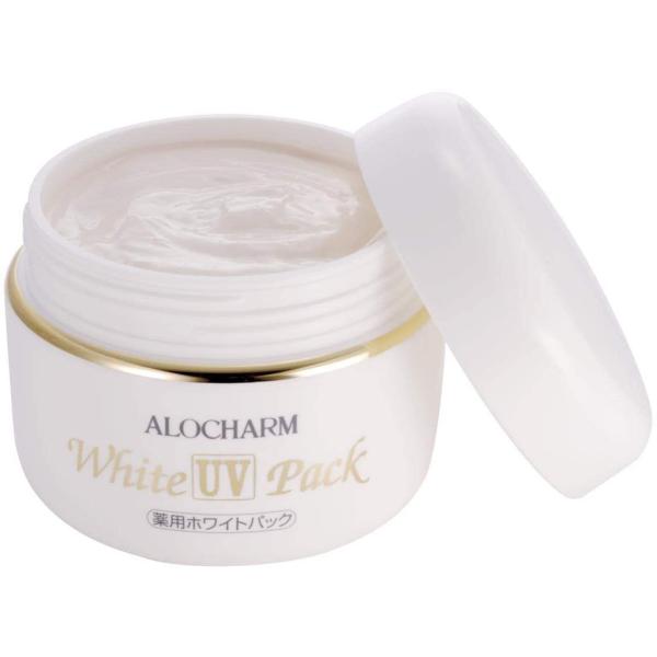 薬用 ホワイトUVパック アロエ パック ハリ ツヤ 潤い 角質 皮脂 洗い流す薬用ホワイトニングパック