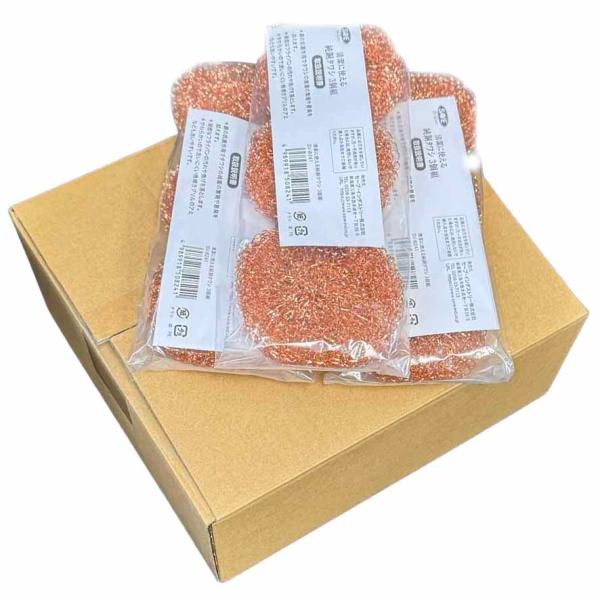 【まとめ買い】純銅製タワシ 36個組 除菌 雑菌 銅 イオン まな板 汚れ カビ 除菌 鍋 焼き網 雑菌 繁殖 純銅製 タワシ 抗菌