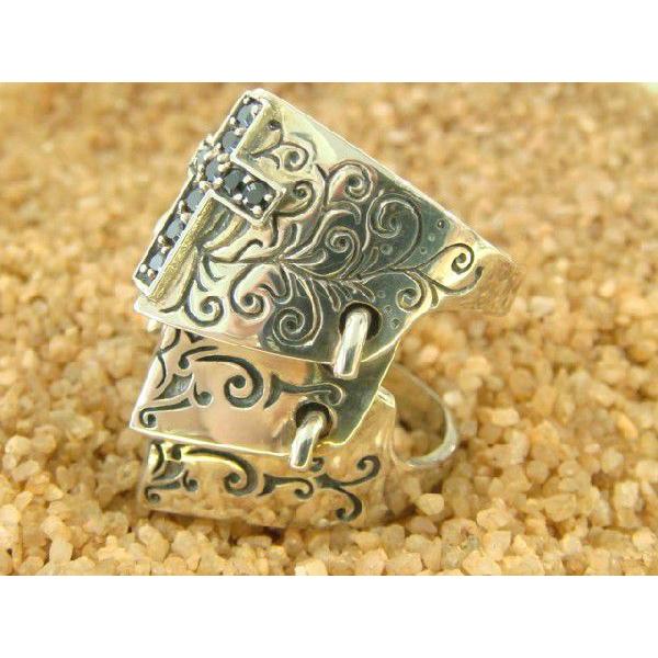 グッドバイブレーション 激安アーマーリング ブラックジルコニア