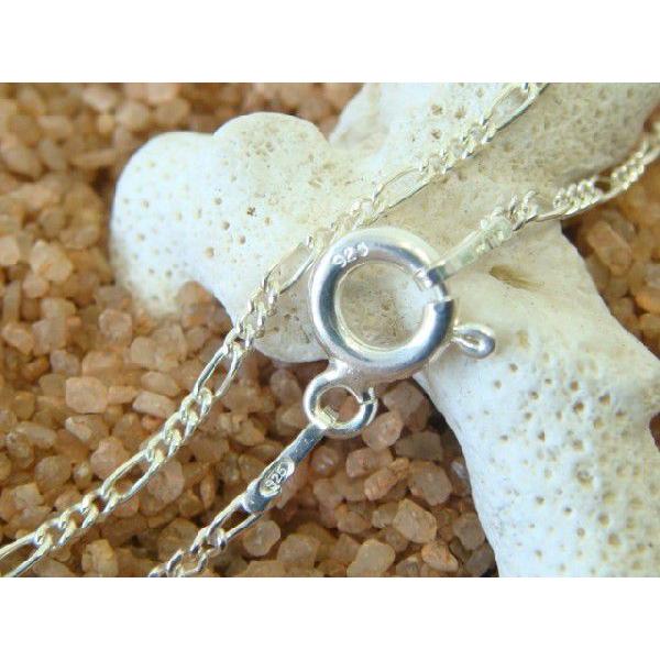 数量限定 2面カット フィガロチェーン 1.5mm×40cm sv925 シルバー925
