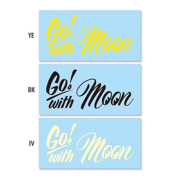 ムーンアイズ MOONEYES Go with MOON ステッカー (抜きタイプ) [DM209]
