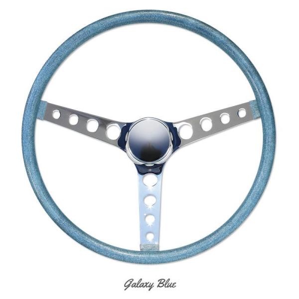 ムーンアイズ MOONEYES オリジナル カリフォルニア メタル フレーク フィンガー グリップ ステアリング ホイール 38cm(15