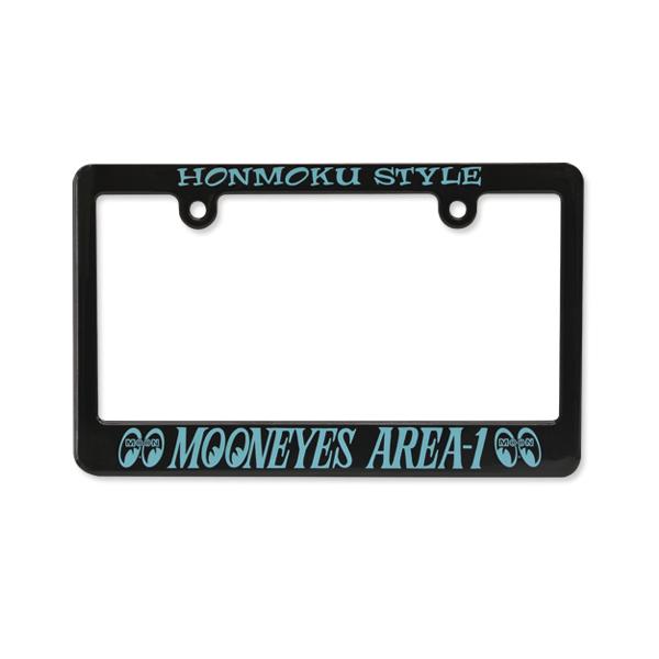 ムーンアイズ MOONEYES モーターサイクル ブラック ライセンス フレーム MOONEYES Area-1【126cc up】 [MG130MA1]