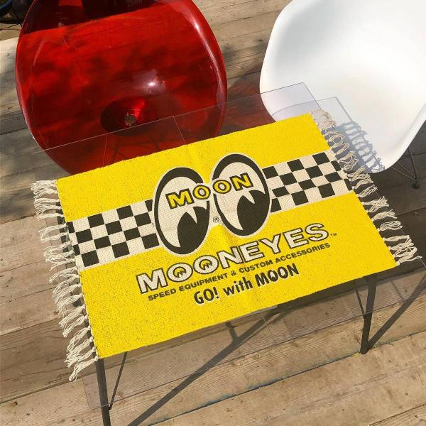 MOON コットン ショート マット [MG888YE] MOONEYES ムーンアイズ ラグ 玄関マット