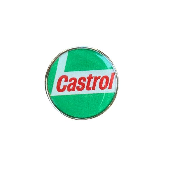 オイルメーカー ピンバッジ カストロール Castrol ピンズ バッジ［PIN-02］