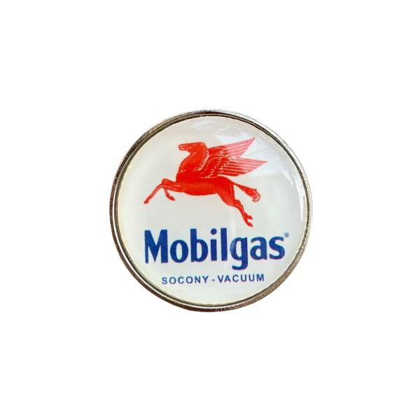 オイルメーカー ピンバッジ モービルガス Mobilgas ピンズ バッジ［PIN-03］フライングレッドホース