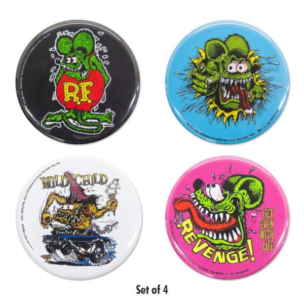 ラットフィンク カンマグネット Rat Fink CAN マグネット セット(4個セット) [RAF610] MOONEYES ムーンアイズ
