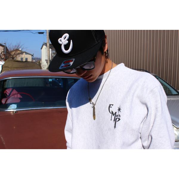 受注販売 エンプティーズ オリジナル スウェット シャツ 12oz ヘビーウエイト クルーネック アッシュ［SWEATSHIRT-01］