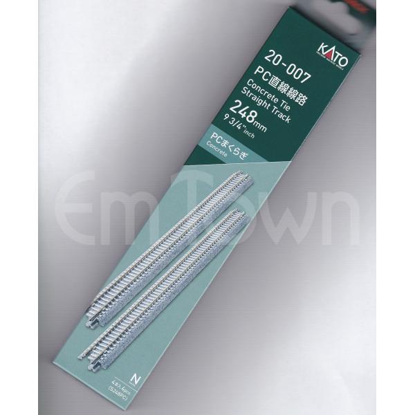 KATO 20-007 PC直線線路248mm＜S248PC＞(4本入)〔ユニトラック〕