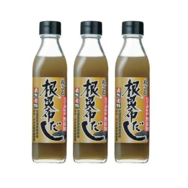 根昆布だし ねこんぶだし ねこぶだし 北海道 日高昆布 無添加 丸ごと根昆布だし 300ml 3本 北海道ケンソ